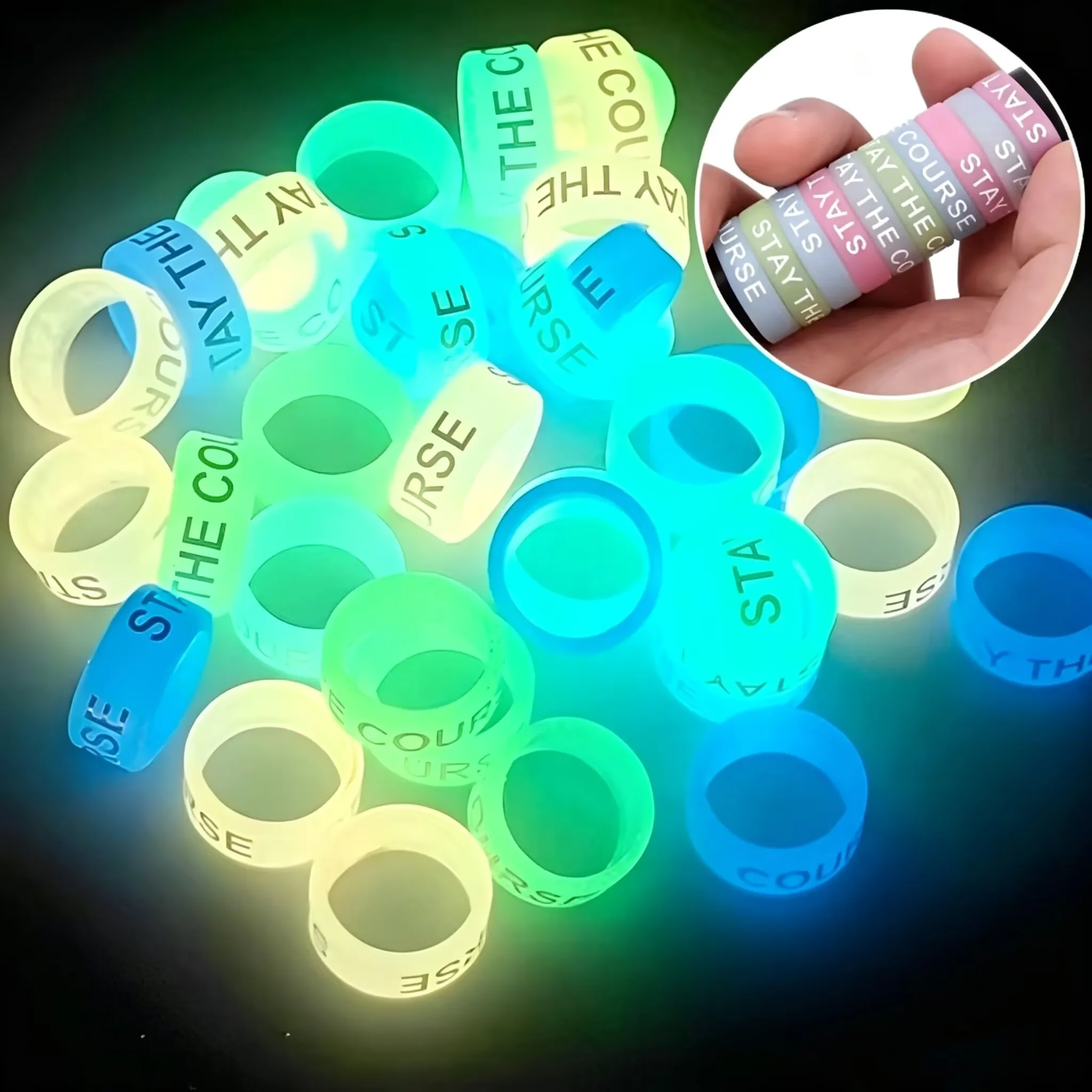 Fishing Rod Glove - 20PCS Anti Slip Silicone Multi Circle