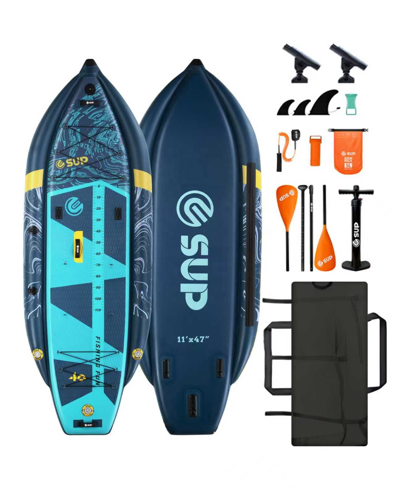 Inflatable Fishing Kayak with  - Rod Holder Fishing ulasan dan harga