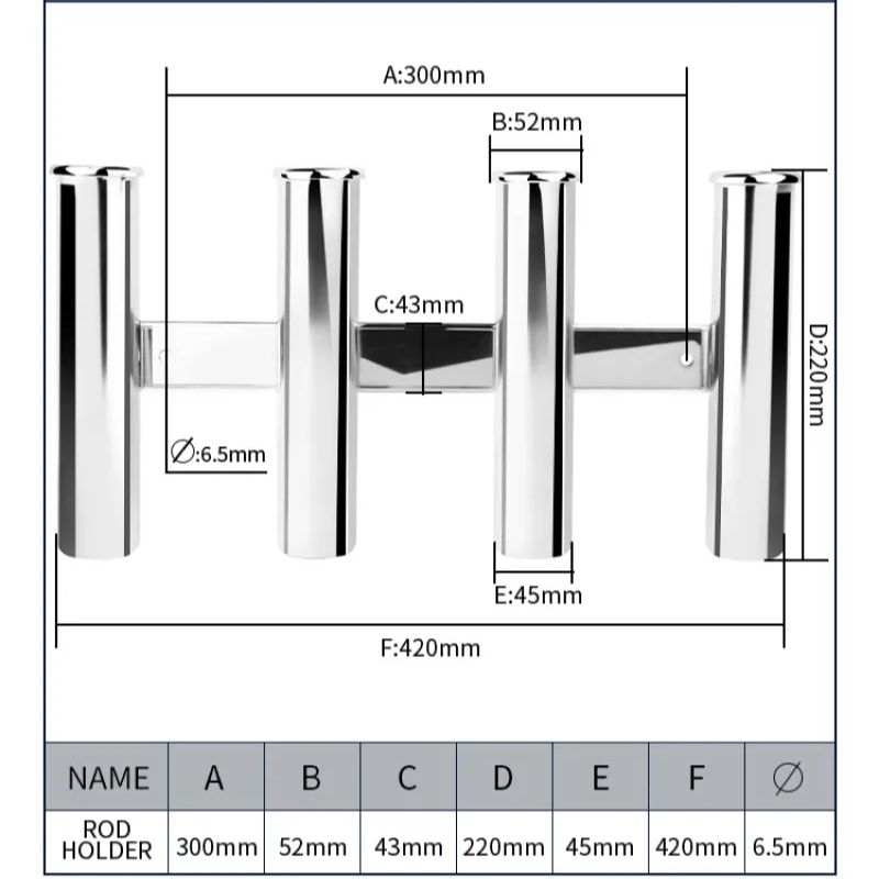 Stainless Steel 4 Tubes Rod Ho - Rod Holder Fishing ulasan dan harga