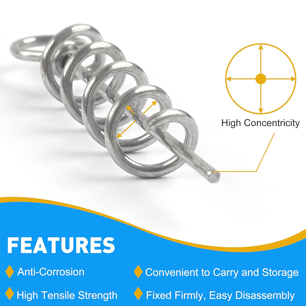 50Pcs Spring Twist Lock Fishin - Fishing Equipment Basics ulasan dan harga