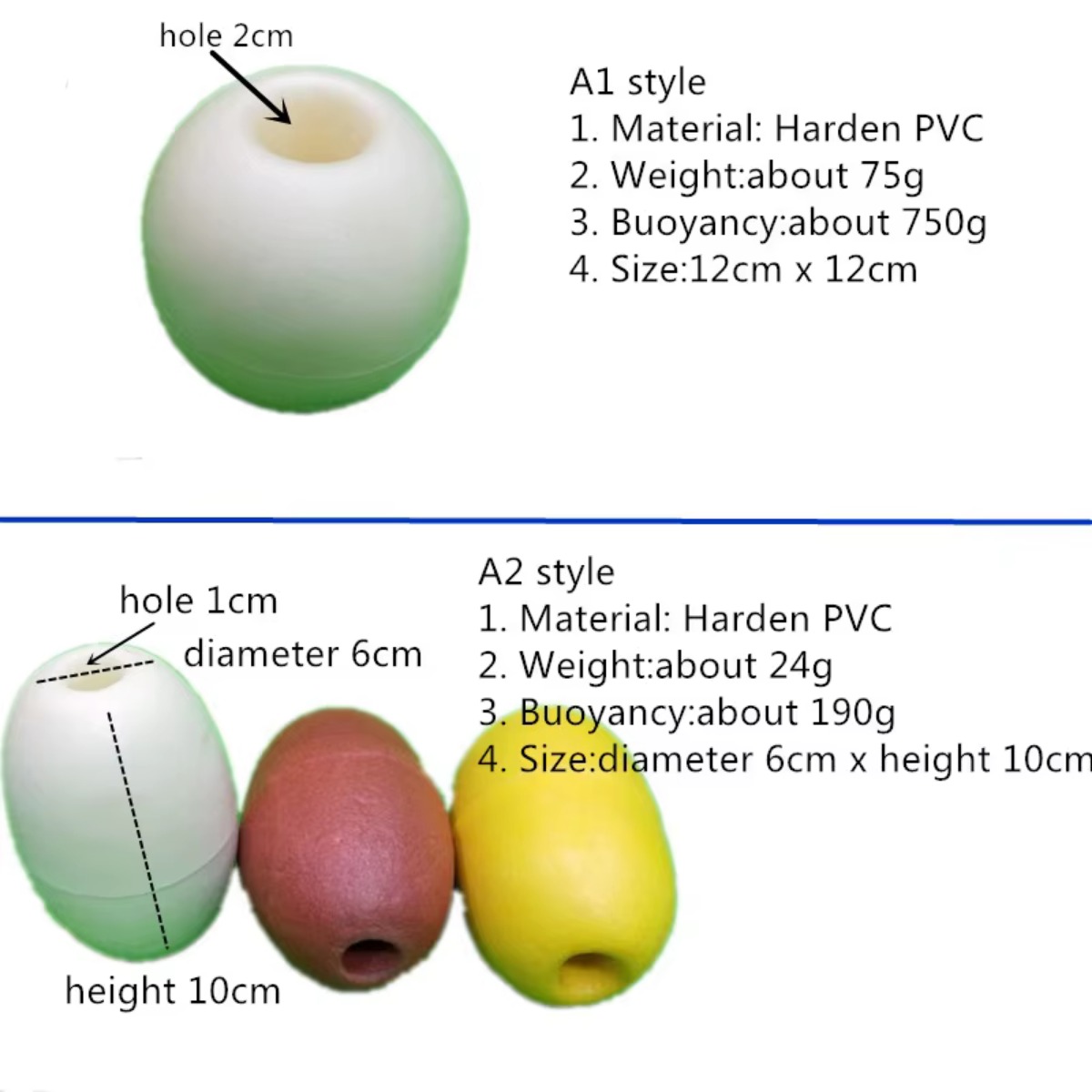 hard PVC foam floating ball aq - Fishing Equipment And Tools ulasan dan harga