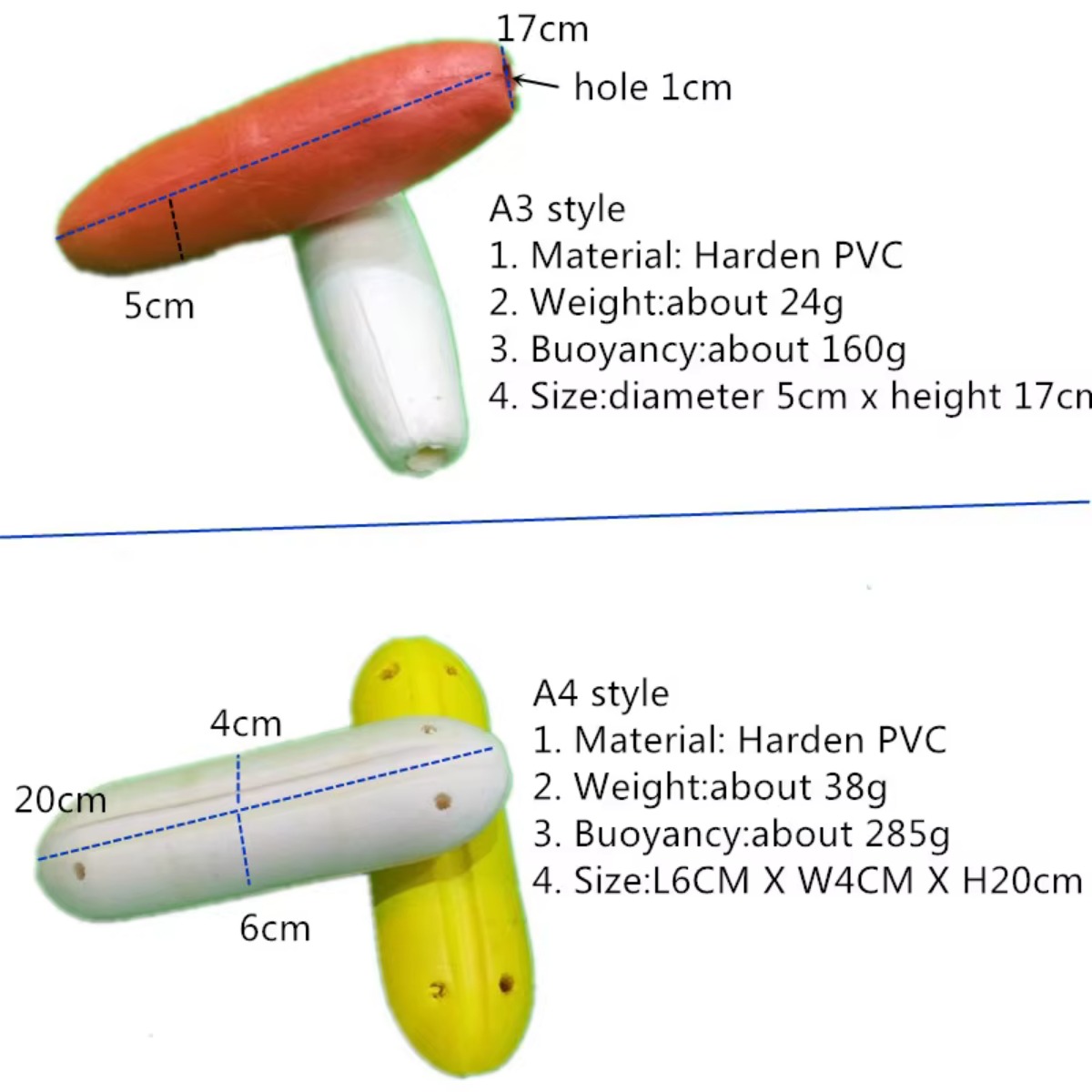 hard PVC foam floating ball aq - Fishing Equipment And Tools ulasan dan harga